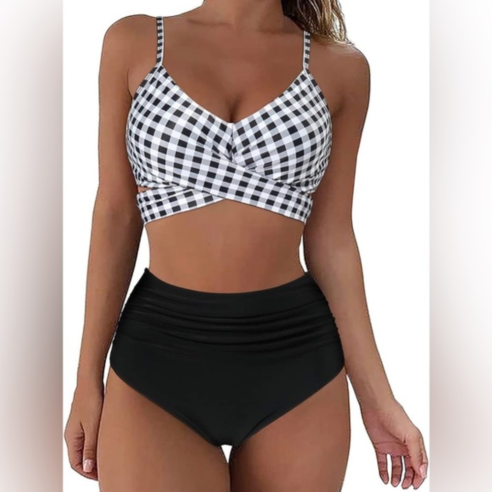 NWT Women Wrap Bikini Set Push‎ Up SIZE 6